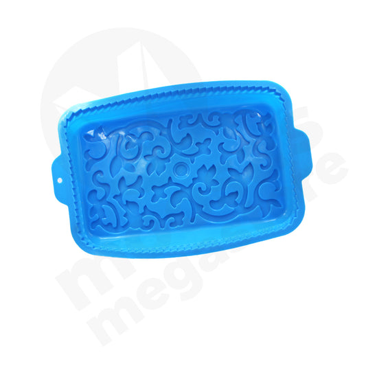 Bakeware Cake Mould 36X23Cm  Rect Emboss  Silicone
