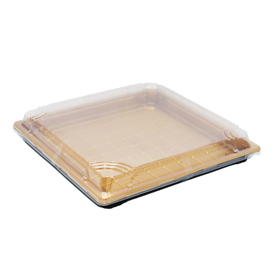 Sweetmeat Container 2Pc 28Cm Sqr W/Lid Jy-81213