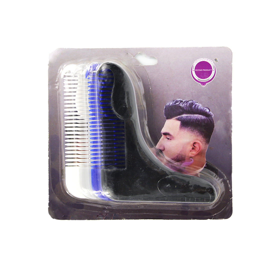 Carded L Shape Comb 4Pc 14Cm