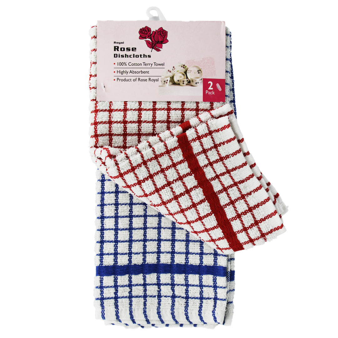 Dish Cloth 2Pc 38X65Cm Terry Soft Touch