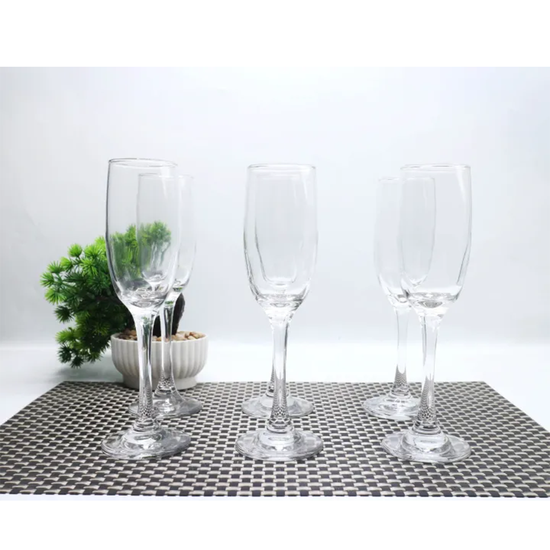 Tumbler 6Pc Champagne 21X5Cm Clear 3796