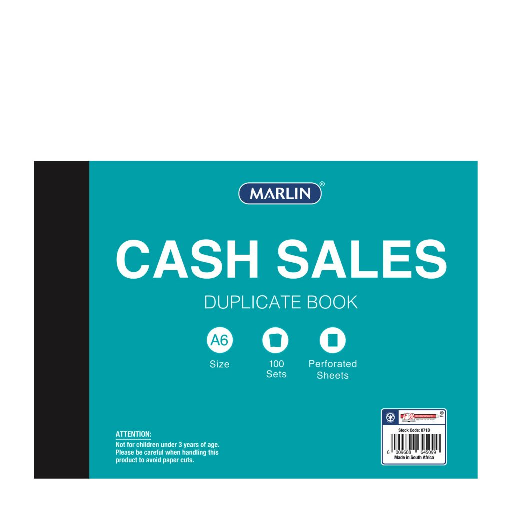 Marlin Cash Sale Book Dupl A6/100