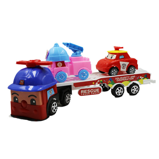Toys Truck Rescue 38Cm With 2 Vehicles 156