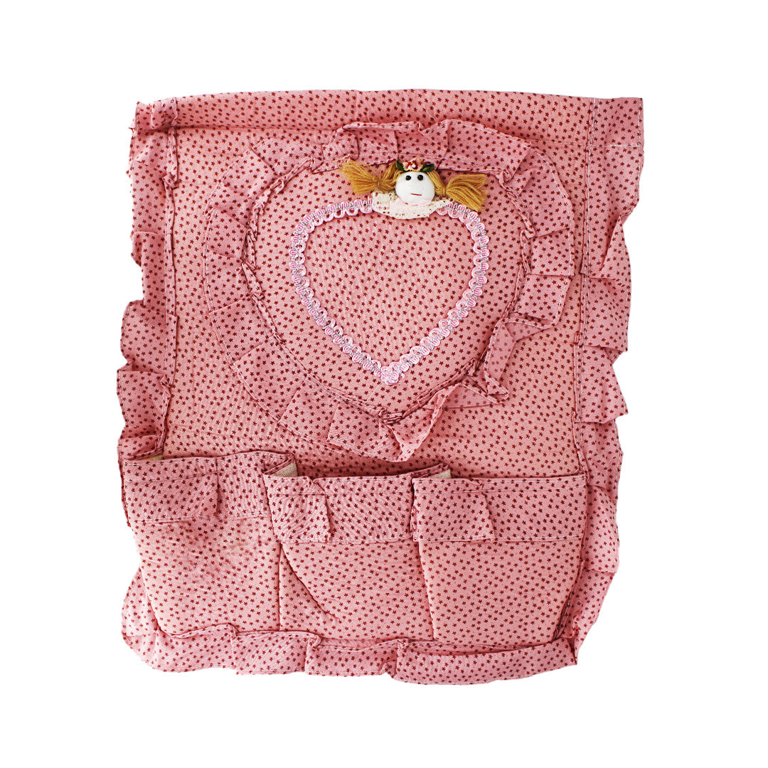 Bathroom Organizer 3Pocket Heart/Lace