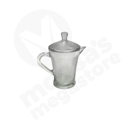 Milk Jug 500Ml Clear Embossed Venice