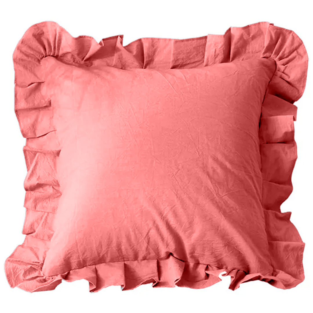 Pillow Case Dusty Pink Continental Frill Richmo
