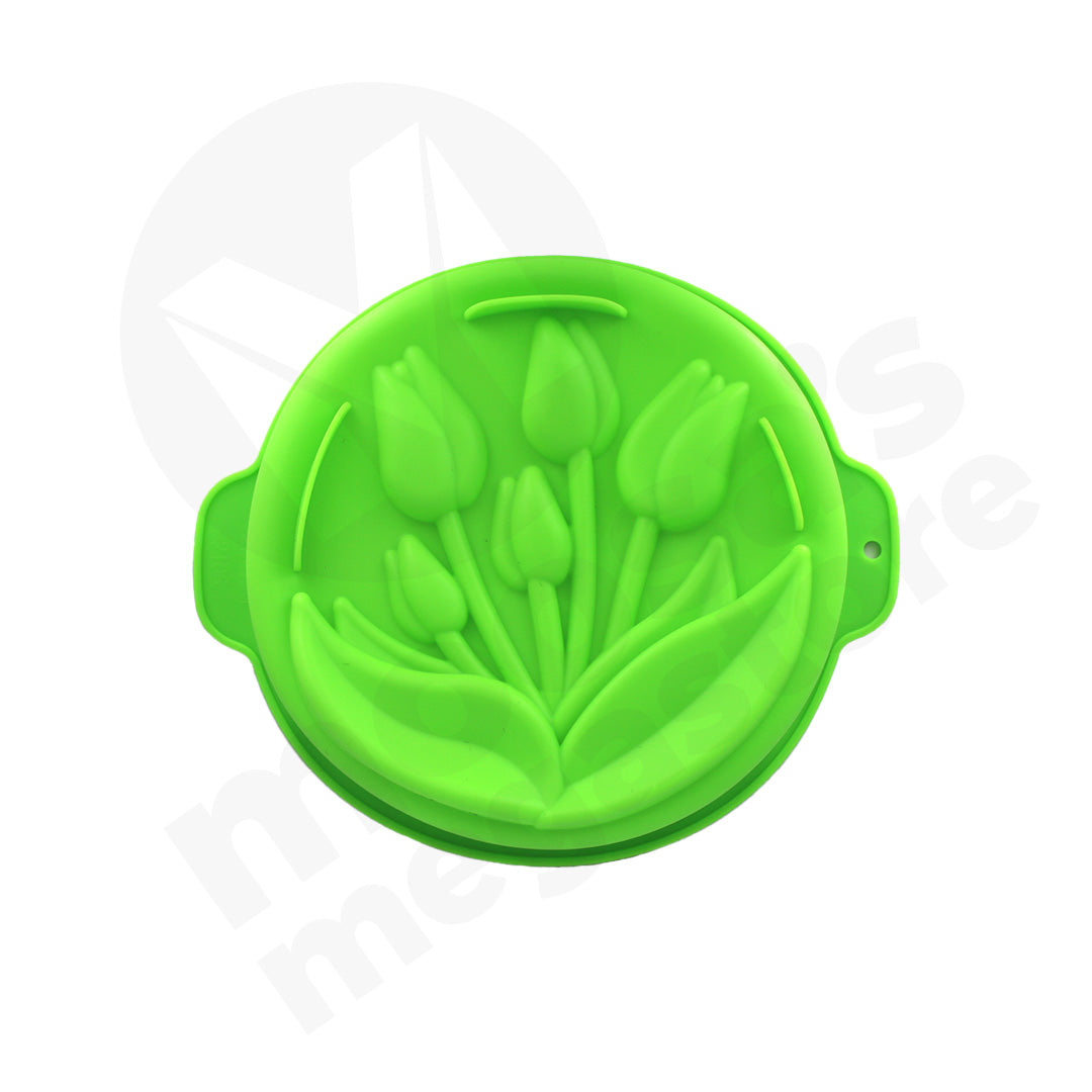 Bakeware Cake Mould 28Cm Round Embossed Silicone
