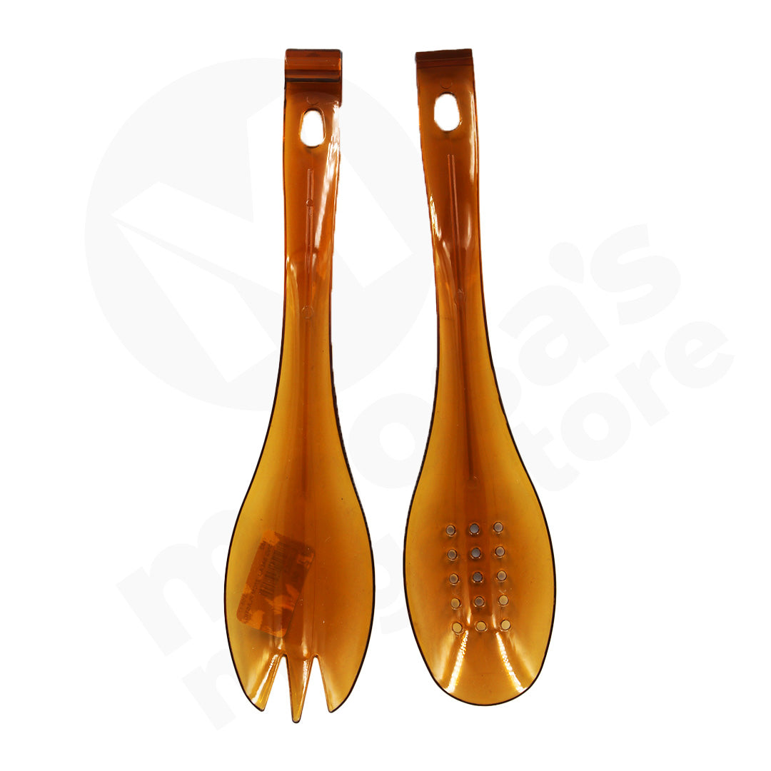 Tong Salad 27Cm Plastic Transp With Holes Assorted