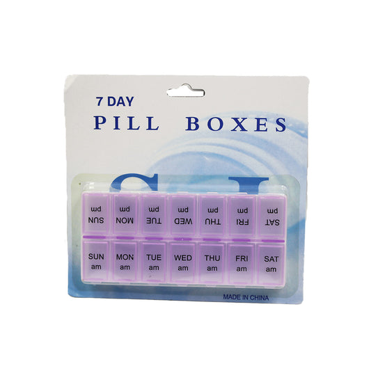 Pill Box 14Days 15X7Cm Carded
