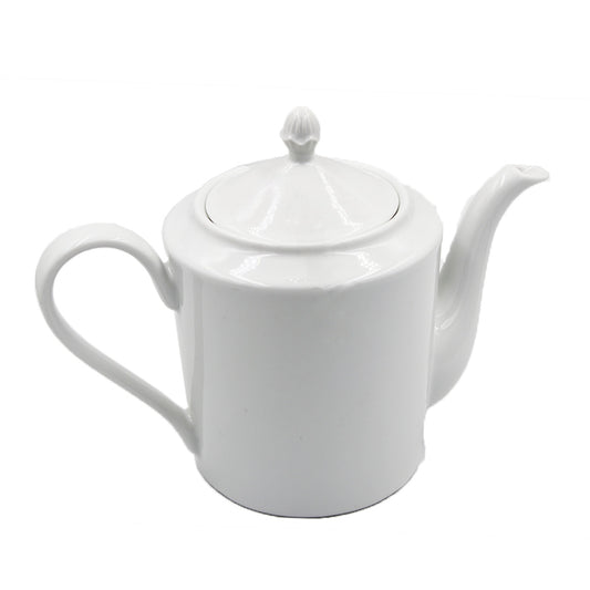 Tea Pot 14X9Cm White Round