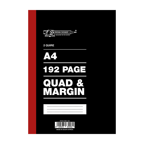 Counter Book 192/A4 Quad /Margin 2Quire
