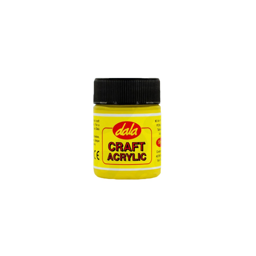 Paint 50Ml Yellow Craft Acrylic