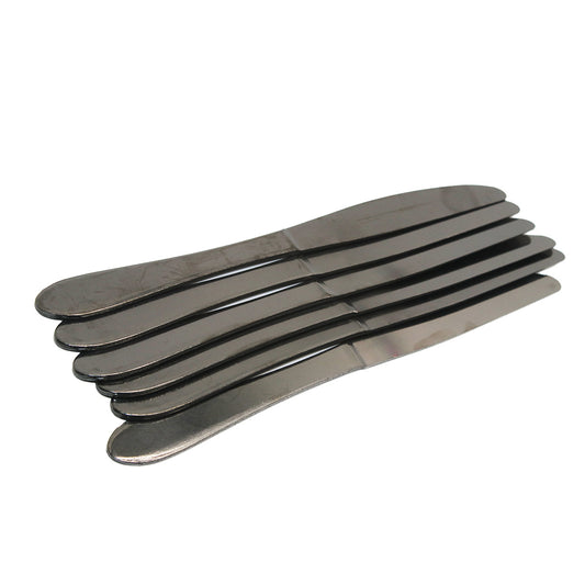 Knife 6Pc Blk Plain Yes House