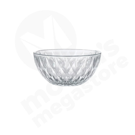 Fruit Bowl 17X7Cm Clear Embossed