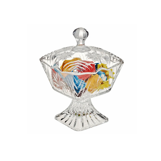 Pasabahce Candy Bowl Jar 10X10Cm Square With Lid