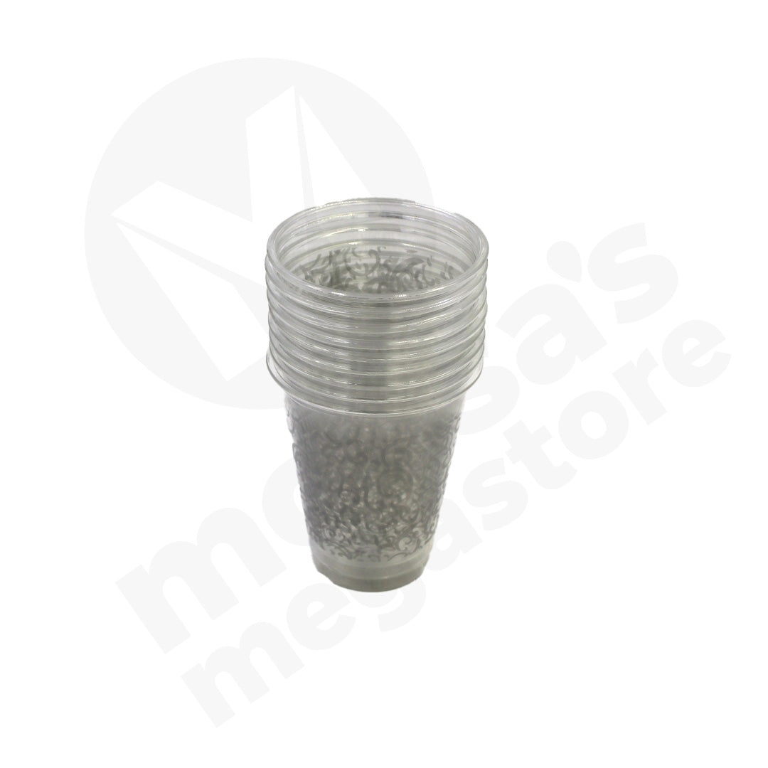 Cup 10Pc Clear Deco Plastic