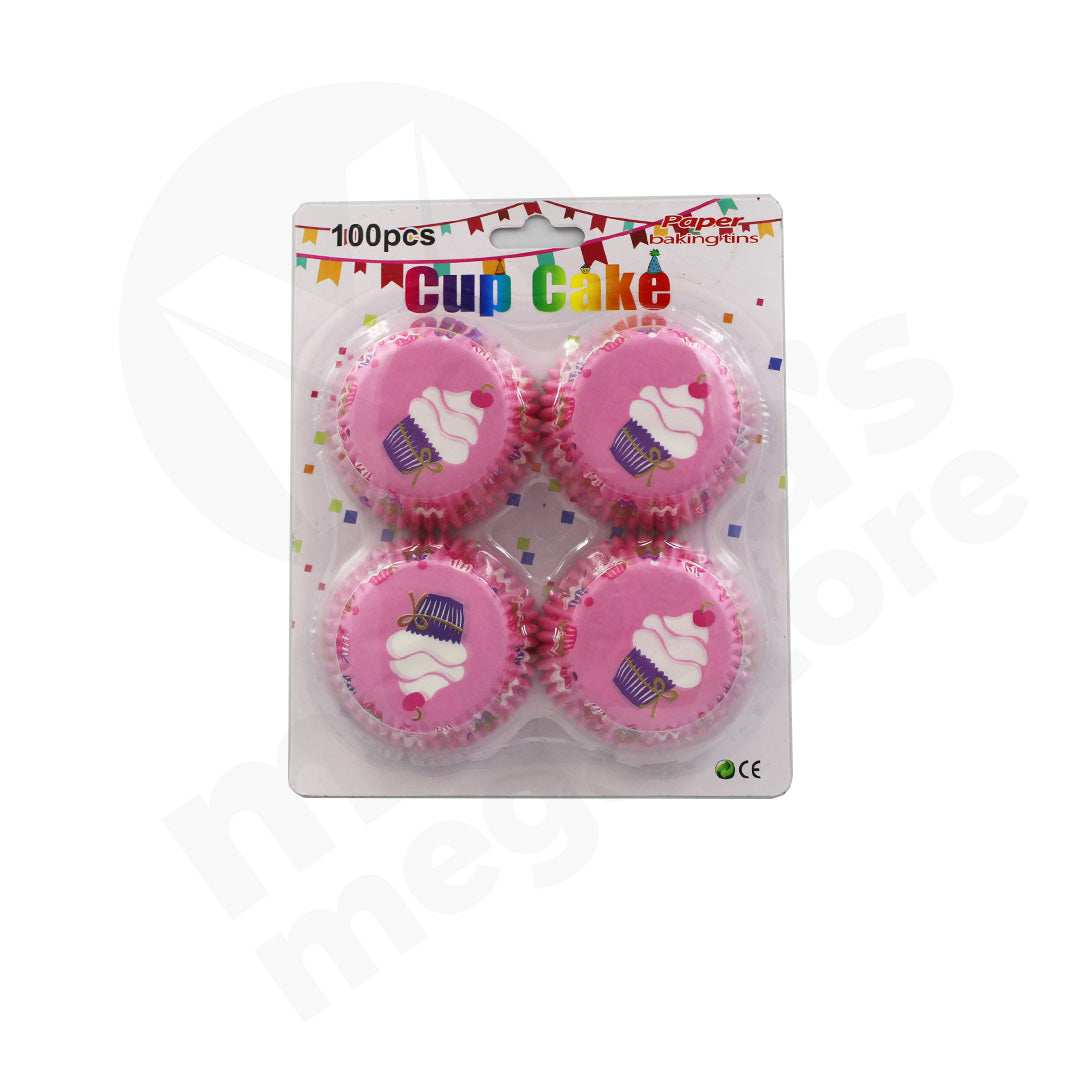 Cake Cups 100Pc Carded Assorted Image