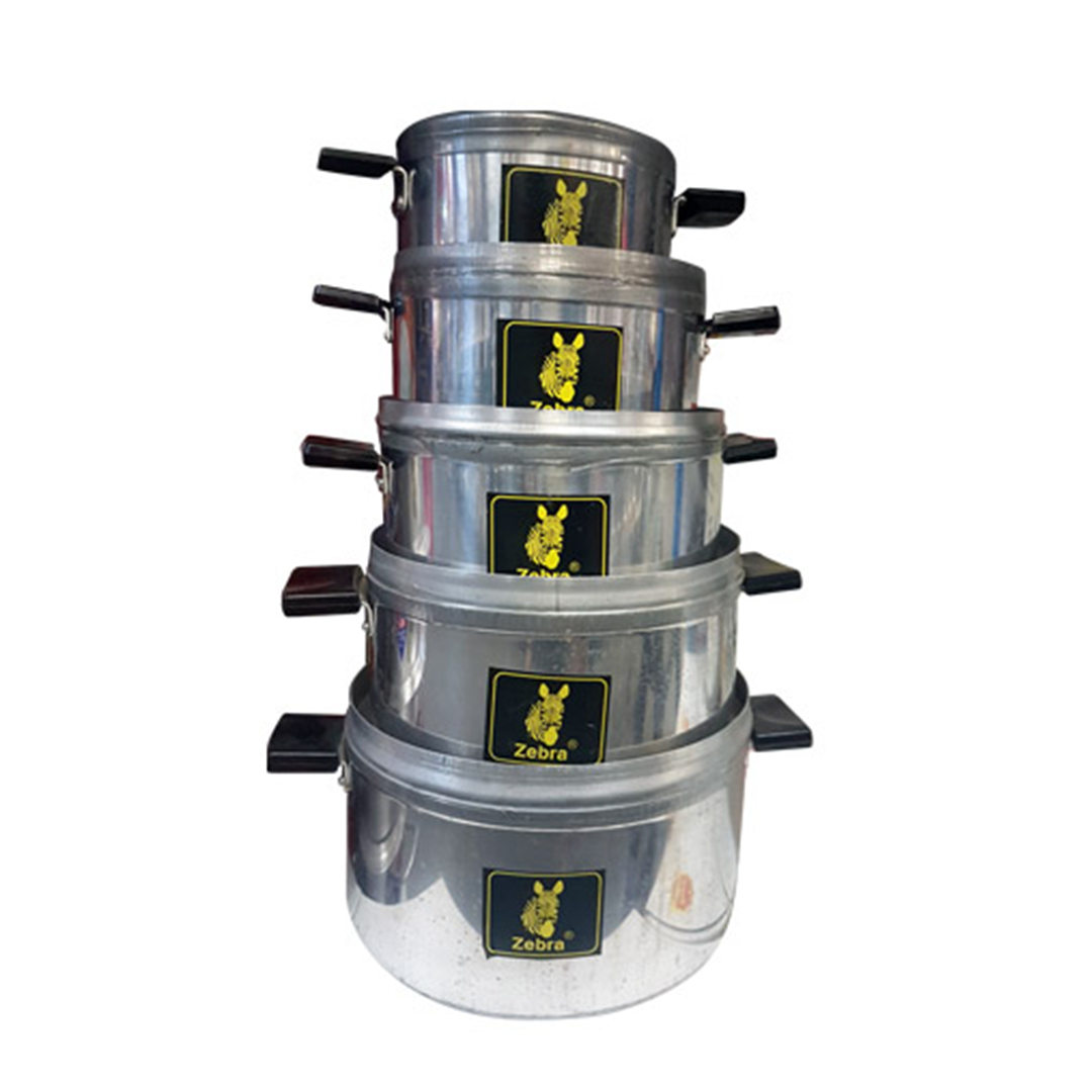 Pot Set 10Pc Aluminium Zebra