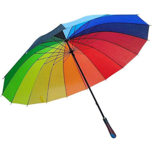 Umbrella  75Cm Rainbow 16Spikes Straight Handle