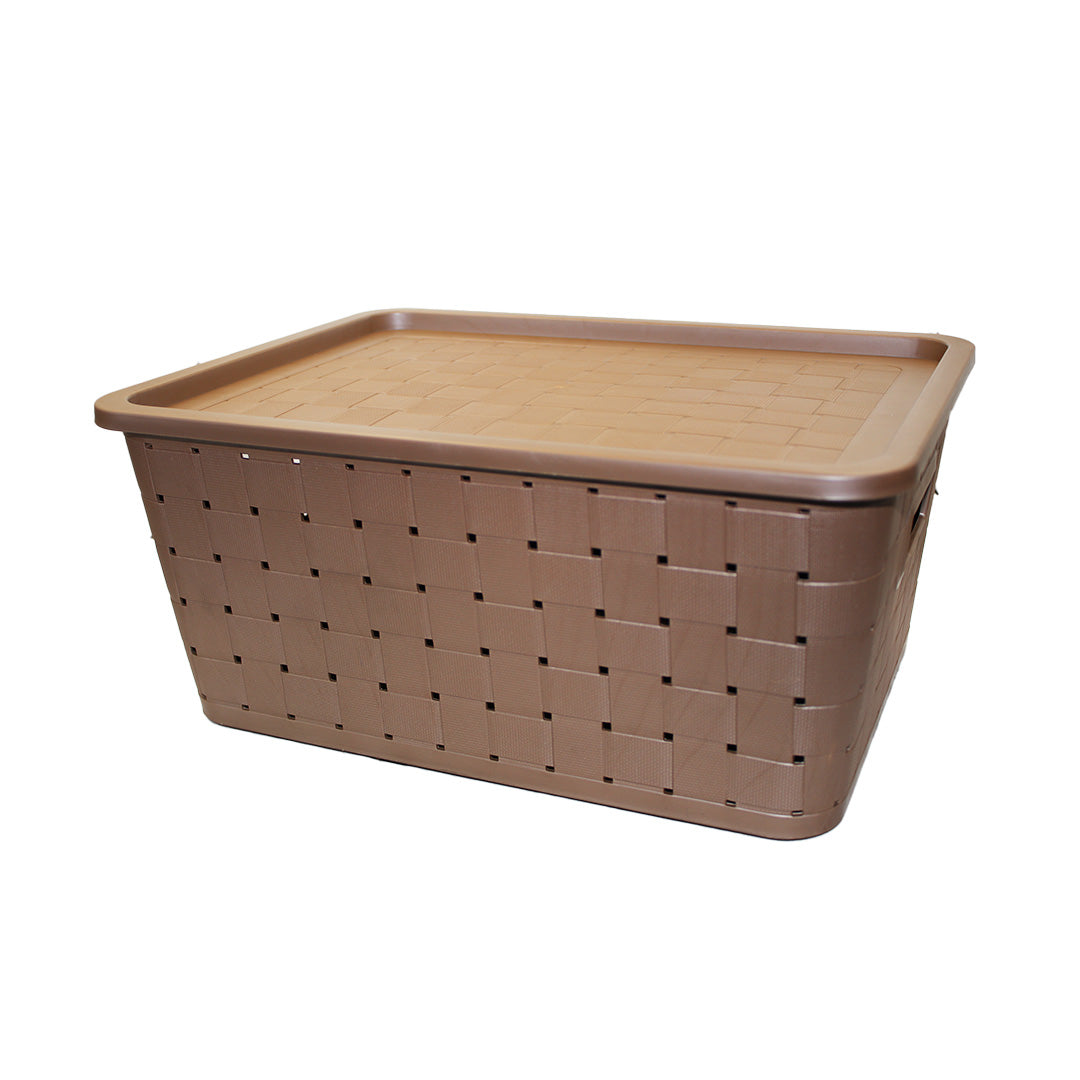 Basket Ribbon And Lid Medium Formosa 7157