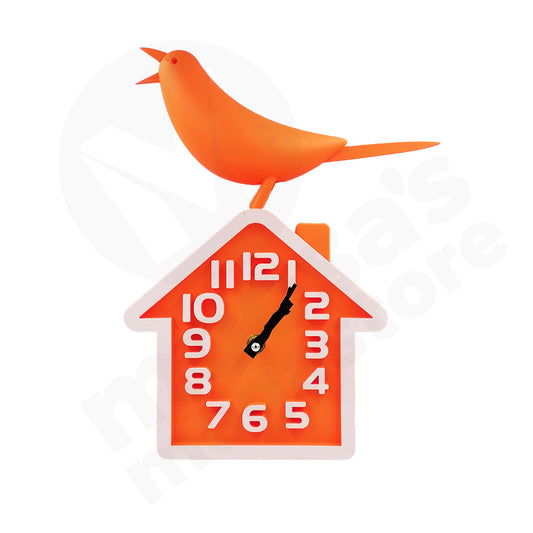 Table Clock Image 26X19Cm Clock With Bird