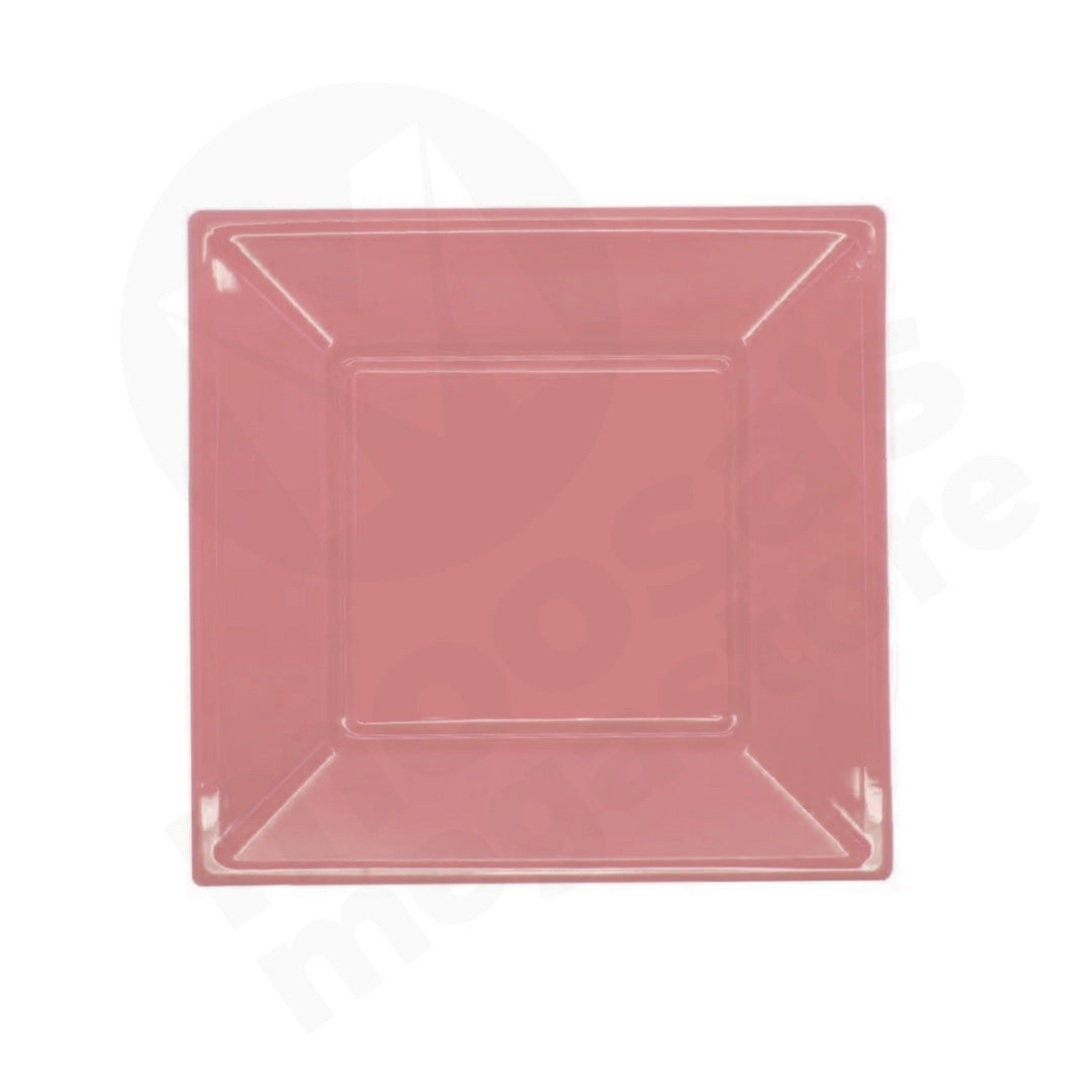 Plate 10Pc 23Cm Square Plastic