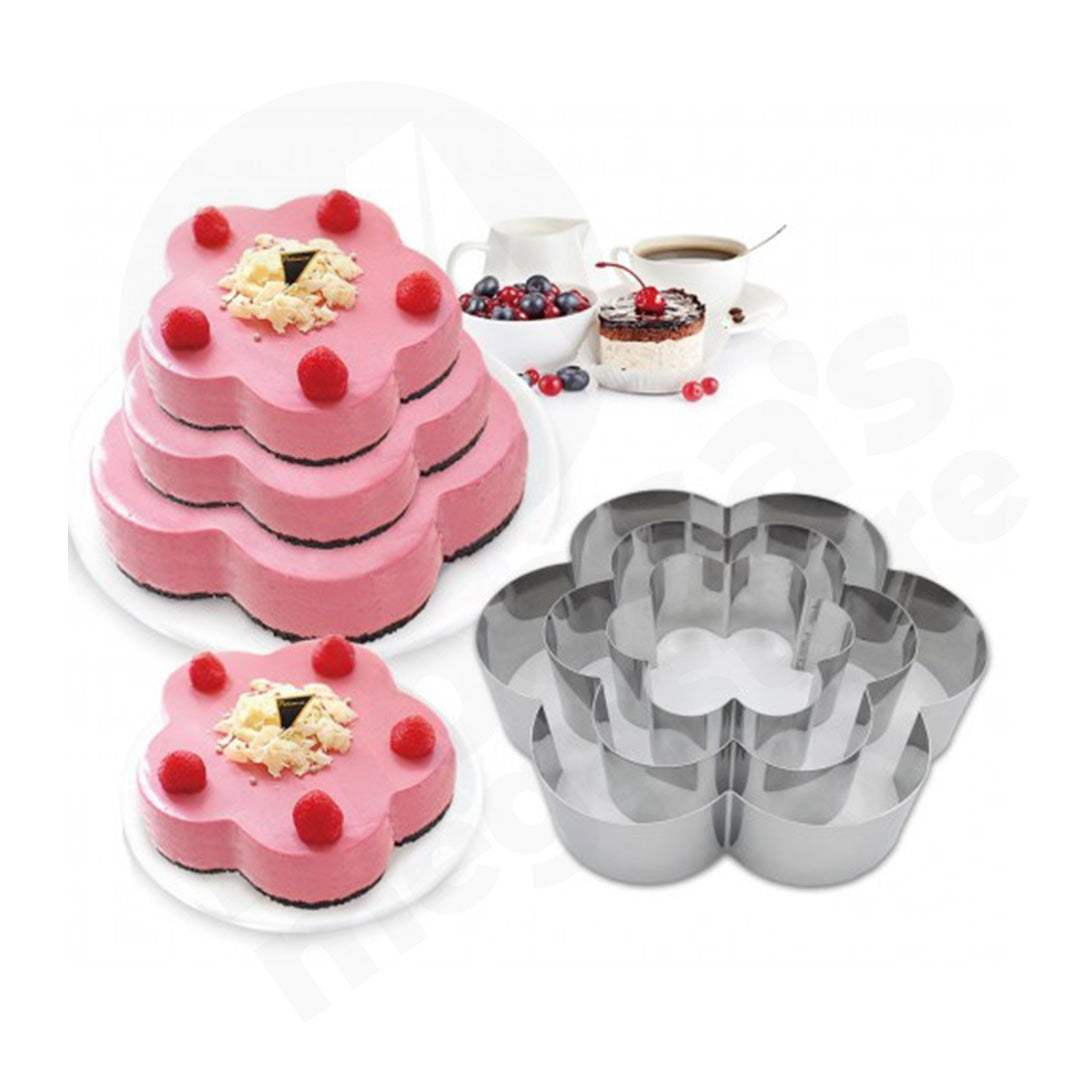 Bakeware Cake Mould 3Pc Aluminium Flower Ryj