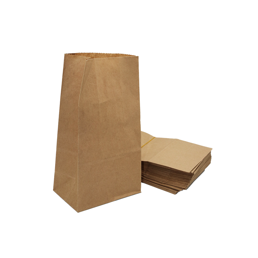 Paper Bag 50Pc 20X12Cm Brown