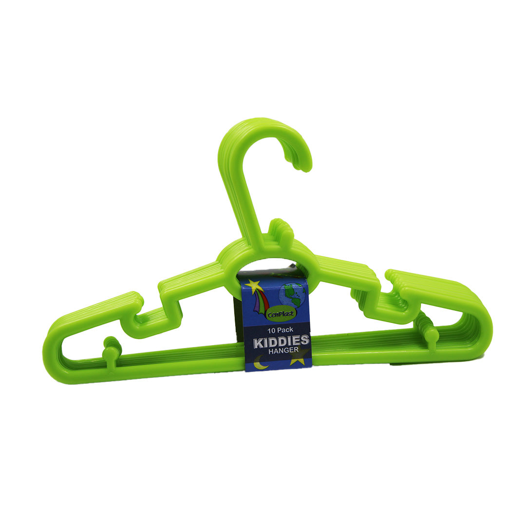 Hanger 10Pk Kiddies Assorted Colours Cent
