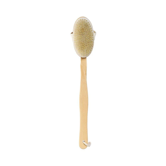 Bath Brush Bristle With Long Handle Wooden