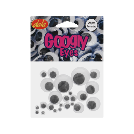 Googly Eyes Assorted 24Pc Dala