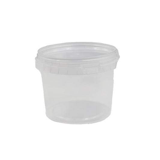 Bucket 500Ml Transparent With Lid Fino