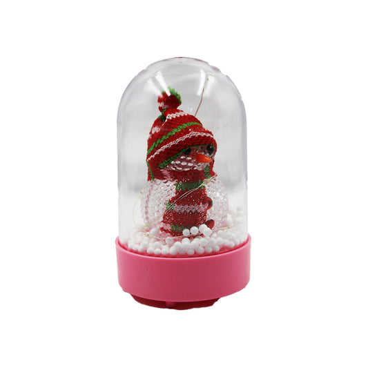 X-Mas Snow Globe With Light 15Cm