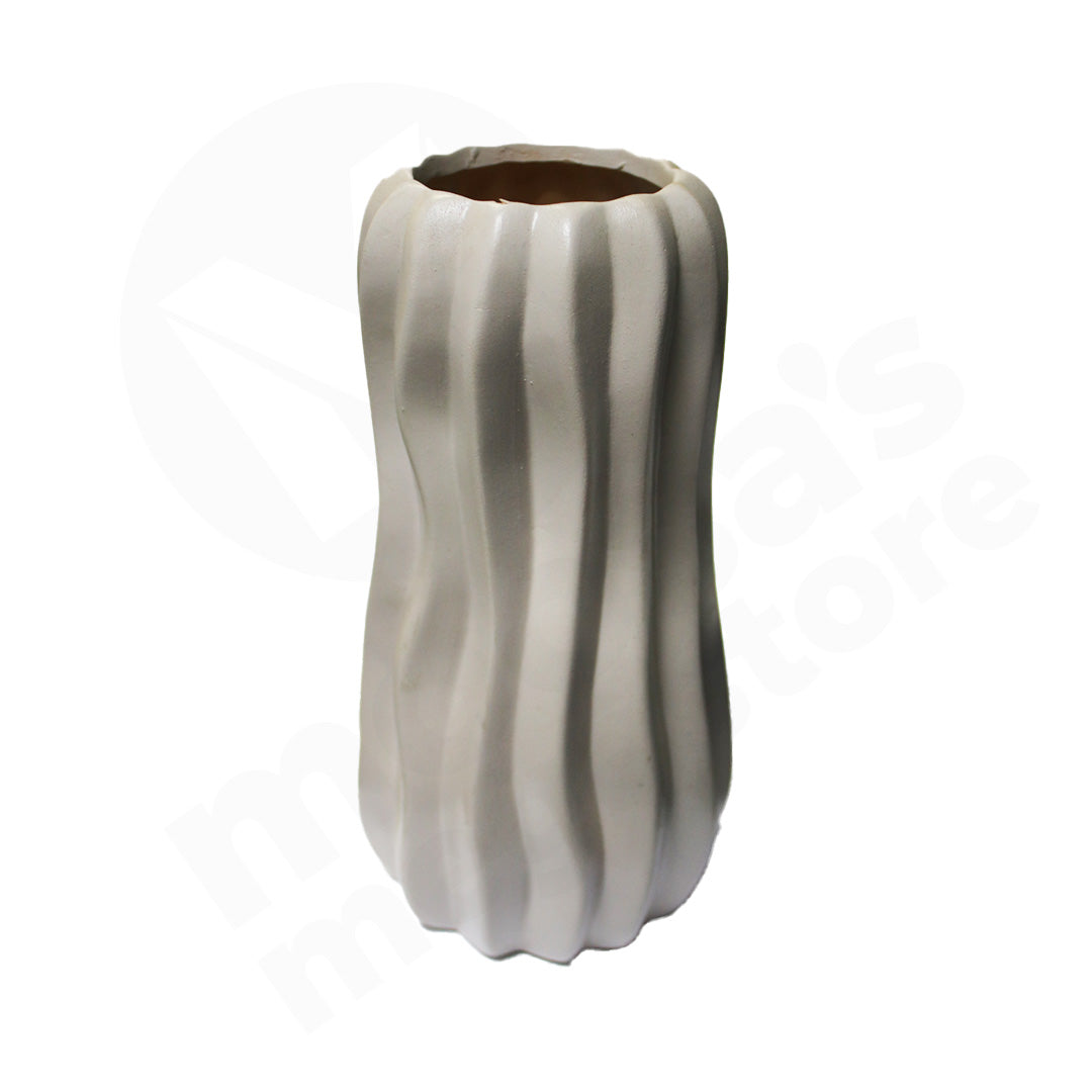 Vase Porcelain 24Cm Embossed Assorted