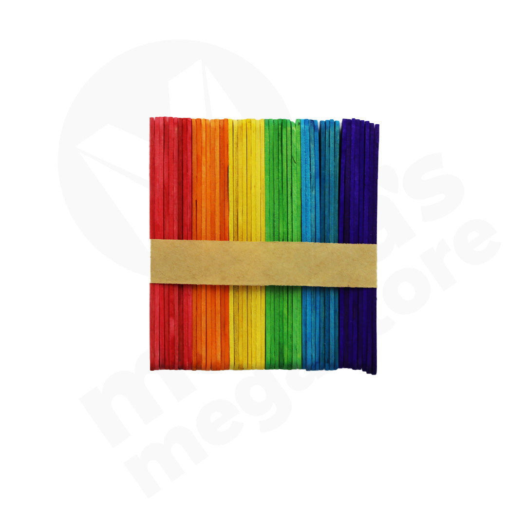 Ice Cream Stick 50Pc 11Cm Colour Bamboo