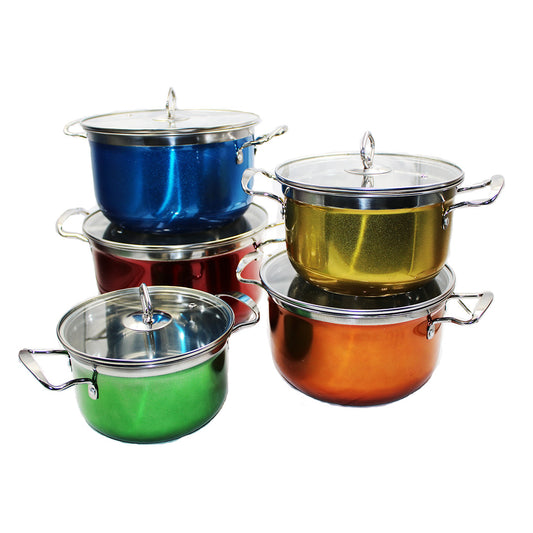 Cookware Set 10Pc Colour Cdh-002