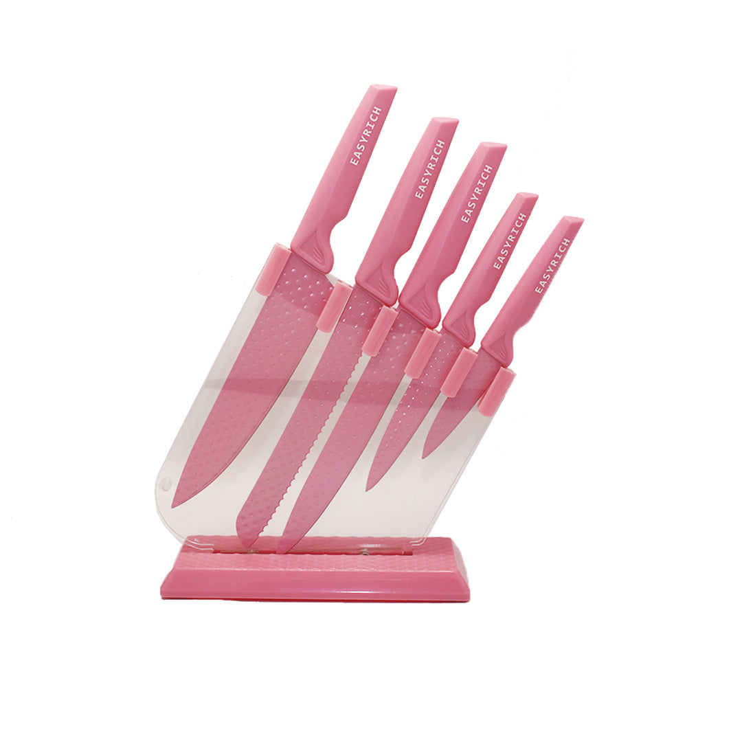 Knife Set 5Pc Stainless Steel Assorted Color