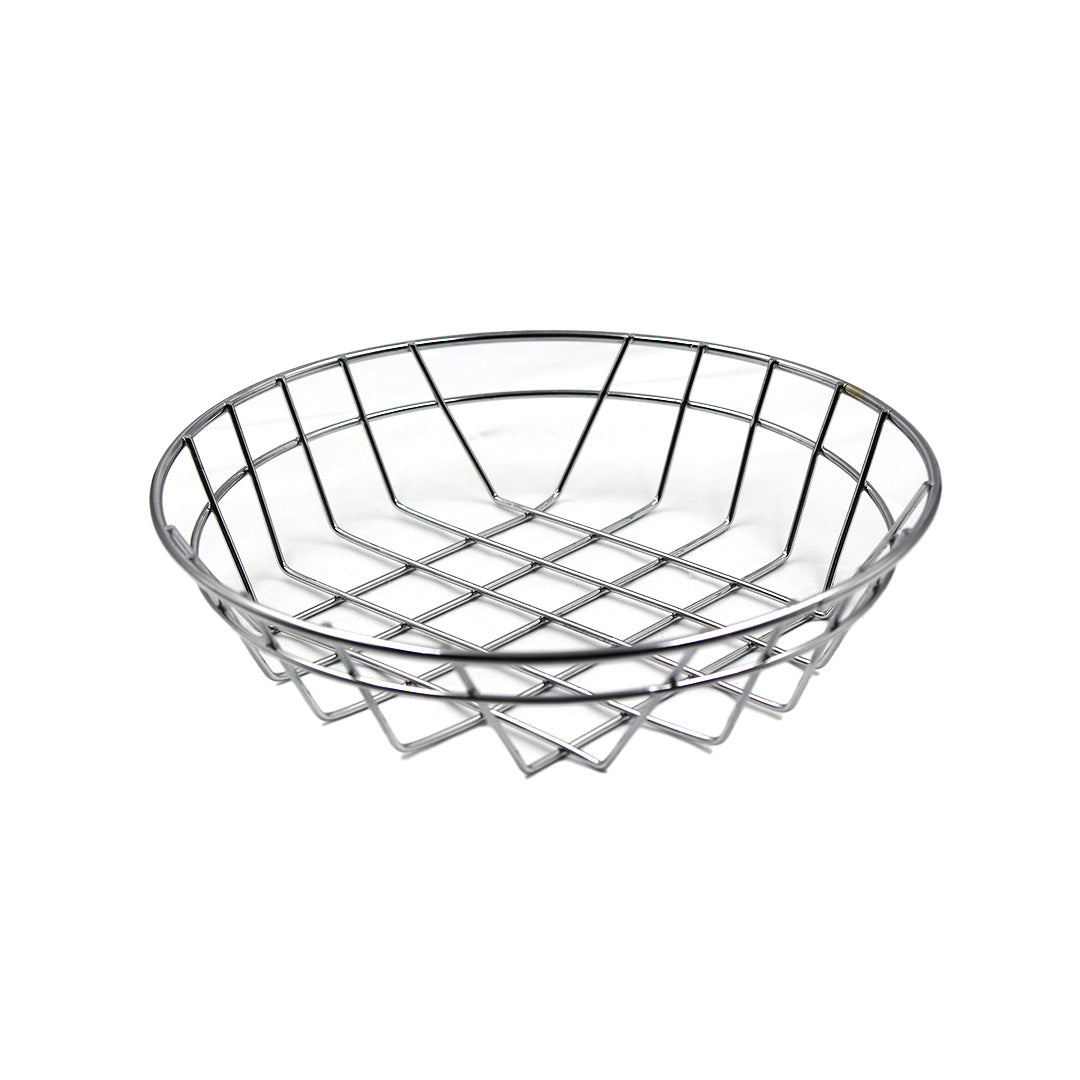 Basket 20Cm Round Chrome