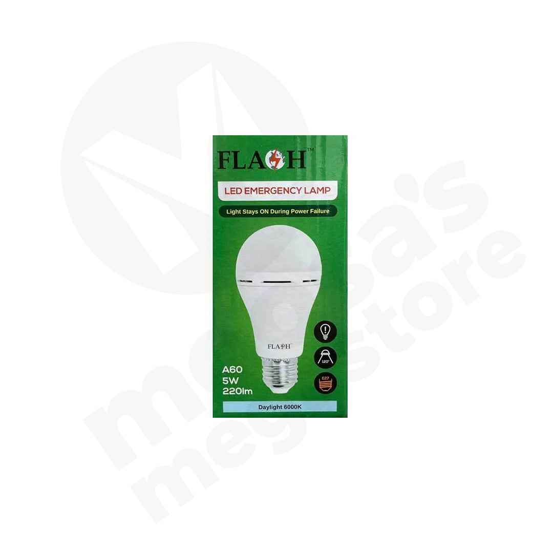 Globe 5W Screw  Led Emergency Lamp Flash