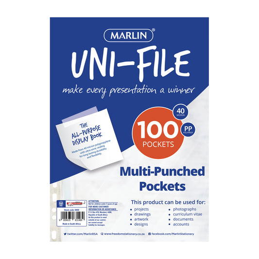 Marlin Unifile Filing Sleeves 100'S
