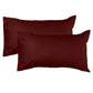 Pillow Case Standard  Burgundy 2Pc Richmont