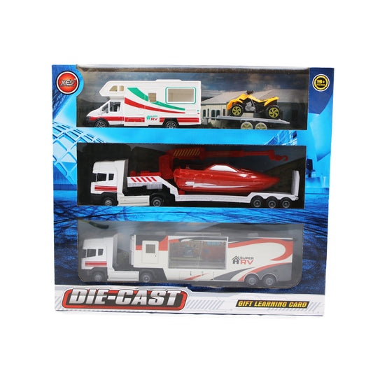 Toys 3Pc Vehicles Die Cast Rv 889-388