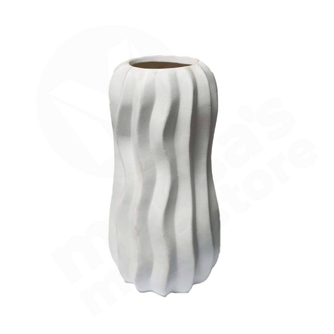Vase Porcelain 24Cm Embossed Assorted