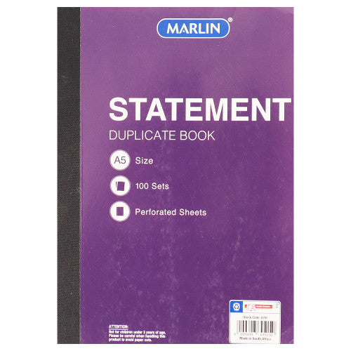 Marlin Statement Book A5/100Set