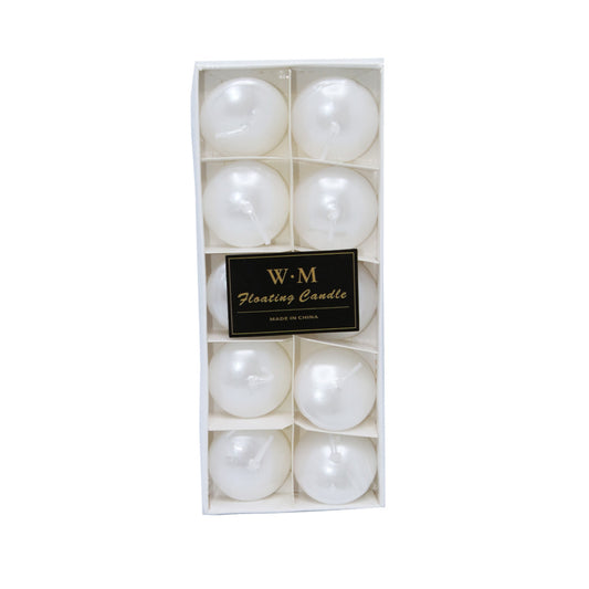Candle 10Pc Floating W.M