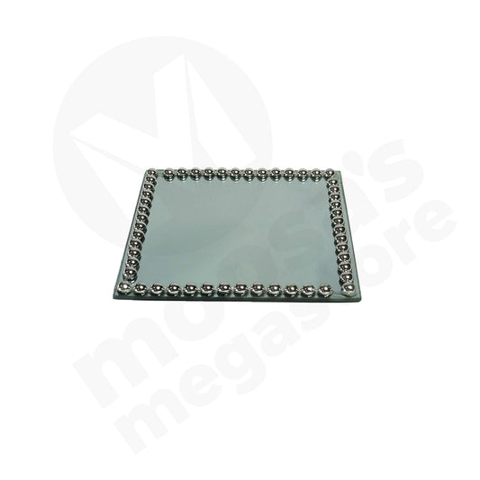 Underplate 20Cm Square Mirror With Large Studs