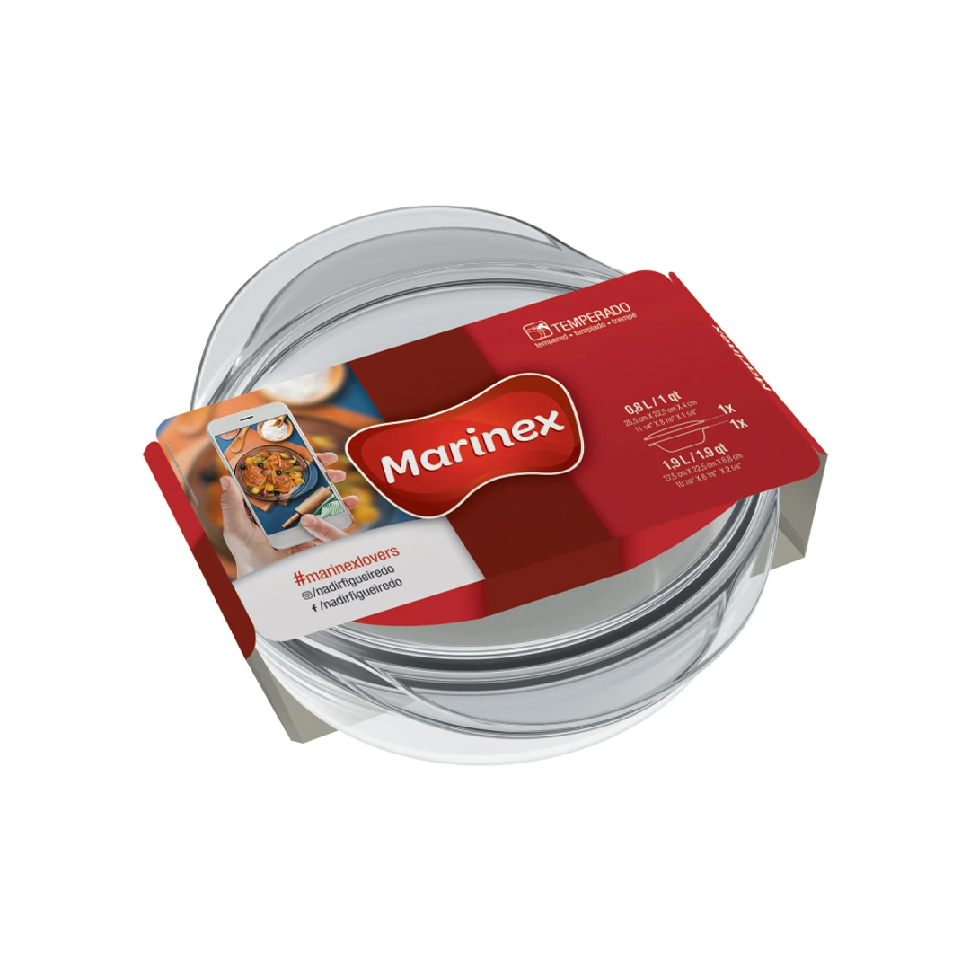 Casserole Round Large 1.9L & Lid 0.9L (2.8L)