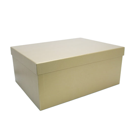 Gift Box 35X27X16Cm Plain Gold