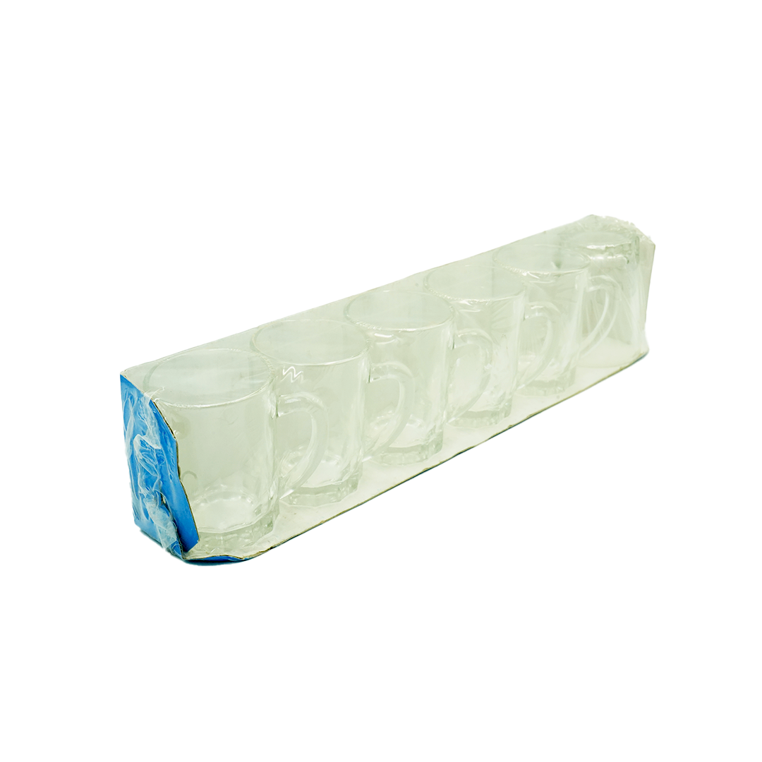 Tot Glass 6Pk 7X5Cm With Handle Rh-29002