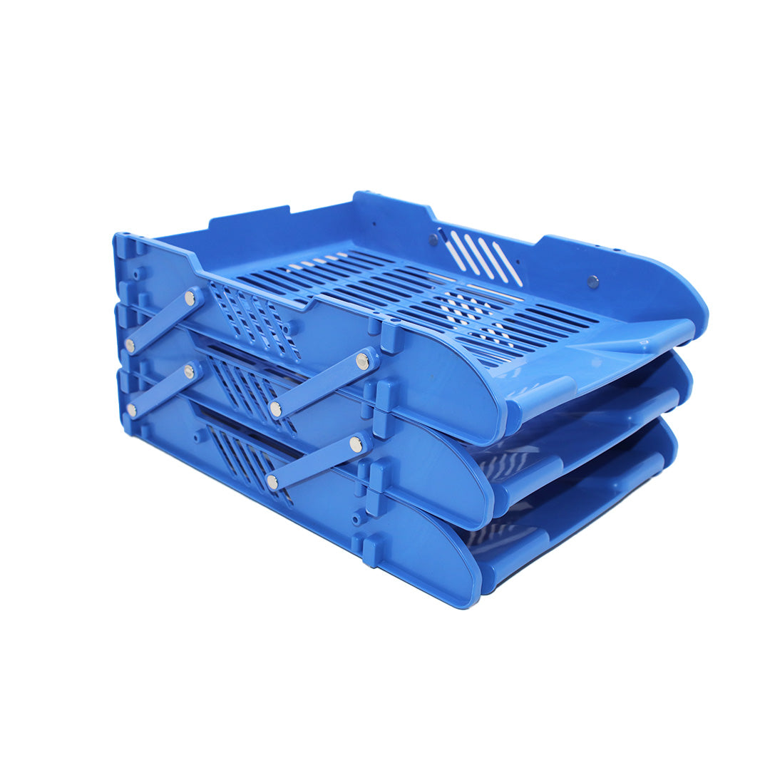 File Organizer 33X24Cm 3Tier Plastic Foldable